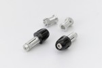 "PINO-2" Lenkergewichte Set Aluminium CNC schwarz eloxiert 14-19mm M8