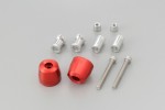 "PINO-3" Lenkergewichte Set Aluminium CNC rot eloxiert 14-19mm