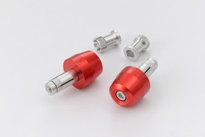 "PINO-3" Lenkergewichte Set Aluminium CNC rot eloxiert... 2