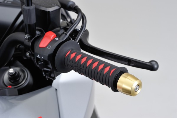 "PINO-3" Heavy-weight handlebar ends CNC gold...