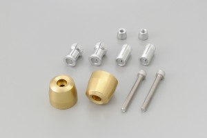 "PINO-3" Lenkergewichte Set Aluminium CNC gold eloxiert...