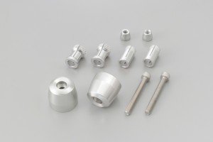 "PINO-3" Lenkergewichte Set Aluminium CNC silber eloxiert...
