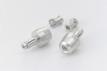 "PINO-3" Lenkergewichte Set Aluminium CNC silber eloxiert 14-19mm