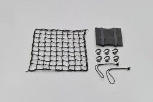Cargo net 400x400 black with pouch