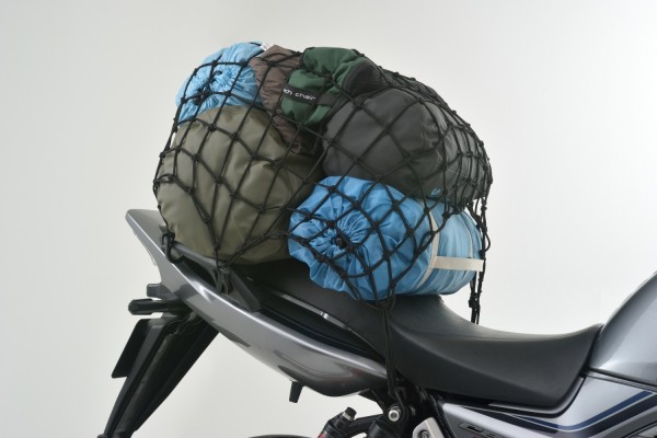 Gepäck Netz 600x600 schwarz mit Tasche