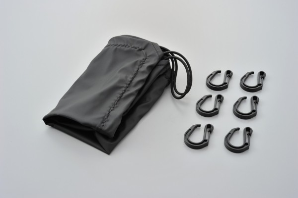Gepäck Abdeckung Haube 400x500 schwarz mit Tasche