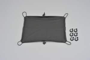 Cargo cover 400X500mm black with hooks 2