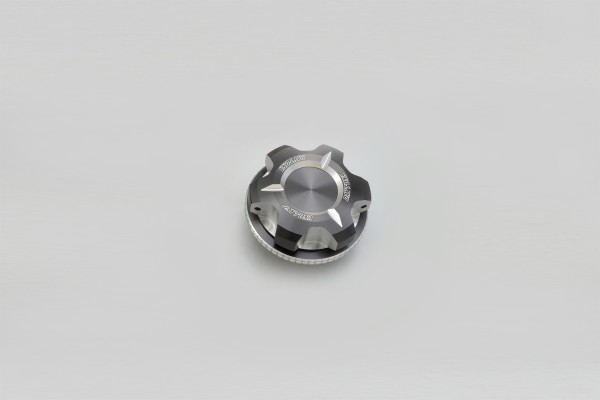 Oil filler cap dual anodized M30 x P1.5 silver black