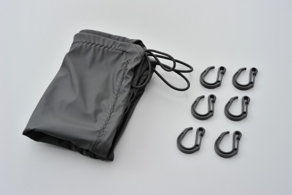 Cargo cover 420X600mm black with hooks