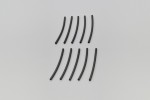 Heat shrink tube set dia. 3mm black 10 pcs 70mm length