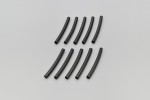 Heat shrink tube set dia. 6mm black 10 pcs 70mm length