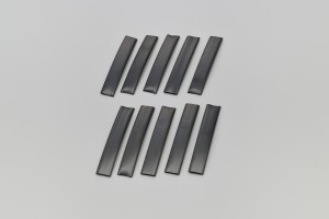 Heat shrink tube set dia. 8mm black 10 pcs 70mm length