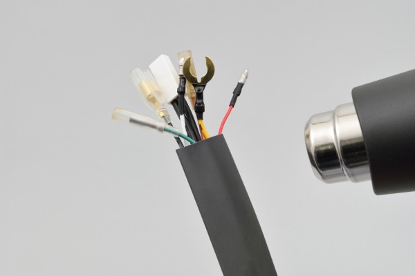 Heat shrink tube set dia. 19mm black 2 pcs...