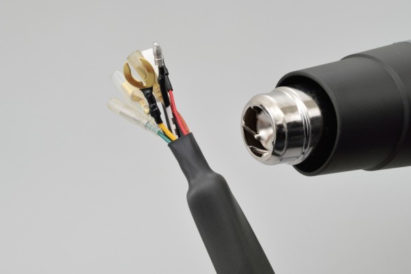 Heat shrink tube set dia. 19mm black 2 pcs...