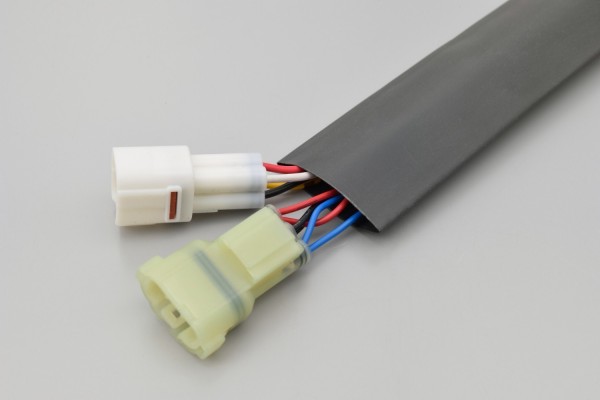 Heat shrink tube set dia. 25mm black 2 pcs...