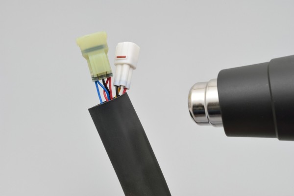 Heat shrink tube set dia. 25mm black 2 pcs...