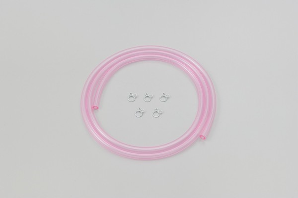 PVC hose 3mm x 6mm pink 1 Meter