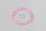 PVC hose 5mm x 8mm pink 1 Meter
