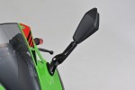 "D-MIRROR-11" aluminum ABS mirror black left fairing mount