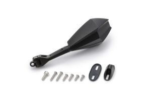"D-MIRROR-11" aluminum ABS mirror black left fairing mount