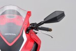 "D-MIRROR-11" aluminum ABS mirror black left fairing mount