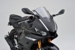 "D-MIRROR-12" aluminum ABS mirror DIAMOND black left fairing mount