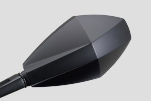 "D-MIRROR-12" Aluminium ABS Seitenspiegel DIAMOND schwarz... 2