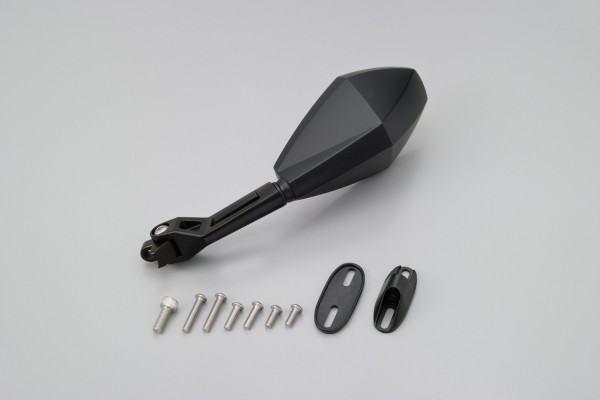 "D-MIRROR-12" aluminum ABS mirror DIAMOND black...