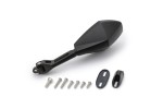 "D-MIRROR-12" aluminum ABS mirror DIAMOND black left fairing mount