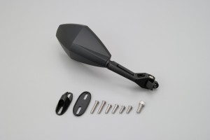 "D-MIRROR-12" aluminum ABS mirror DIAMOND black right... 2