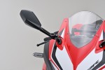 "D-MIRROR-12" aluminum ABS mirror DIAMOND black right fairing mount