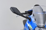 "D-MIRROR-12" aluminum ABS mirror DIAMOND black right fairing mount