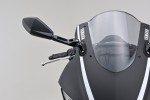 "D-MIRROR-12" aluminum ABS mirror DIAMOND black right fairing mount