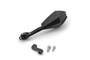 "D-MIRROR-11" Aluminium ABS Seitenspiegel schwarz links