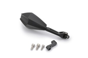 "D-MIRROR-11" aluminum ABS mirror black right