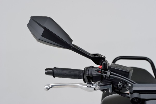 "D-MIRROR-11" aluminum ABS mirror black right