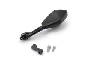 "D-MIRROR-12" aluminum ABS mirror DIAMOND black left