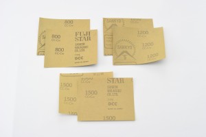 Waterproof sandpapier 800 1200 1500 93x115mm 6pcs set 2
