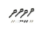 Headlight Bracket Set Dual-Axis adjustable Aluminum CNC black 35mm