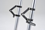 Headlight Bracket Set Dual-Axis adjustable Aluminum CNC black 35mm