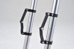 Headlight Bracket Set Dual-Axis adjustable Aluminum CNC black 35mm