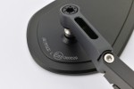 "D-MIRROR-15" Aluminum flat bar end mirror black