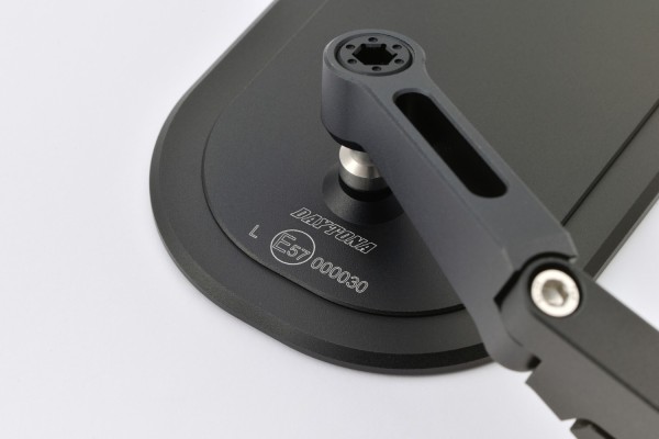 "D-MIRROR-16" Aluminum flat bar end mirror black