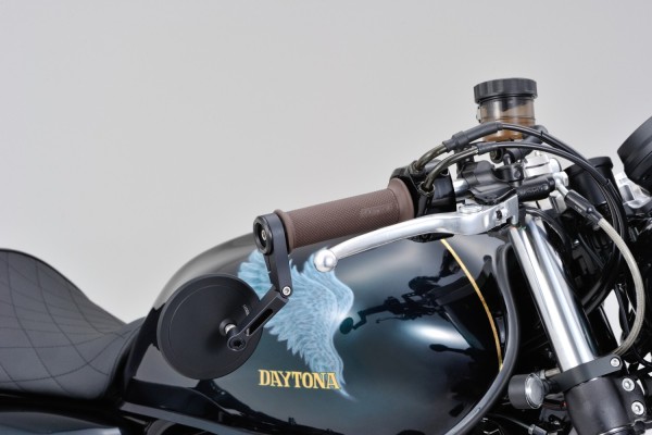 "D-MIRROR-17" Aluminum flat bar end mirror black