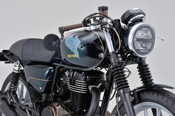 "D-MIRROR-17" Aluminum flat bar end mirror black