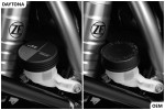 Master cylinder tank cap rear brake aluminum black gun-metal gray double-anodized f. BMW