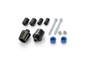 "COMPASS" Lenkergewichte Set Aluminium CNC blau eloxiert...