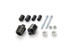 "COMPASS" Lenkergewichte Set Aluminium CNC silber...