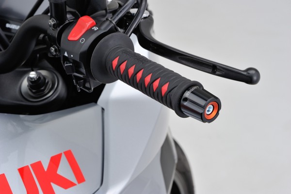 "COMPASS" Handlebar ends CNC orange anodized...