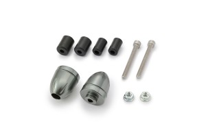 "BULLET" Lenkergewichte Set Aluminium CNC gun metal grau...